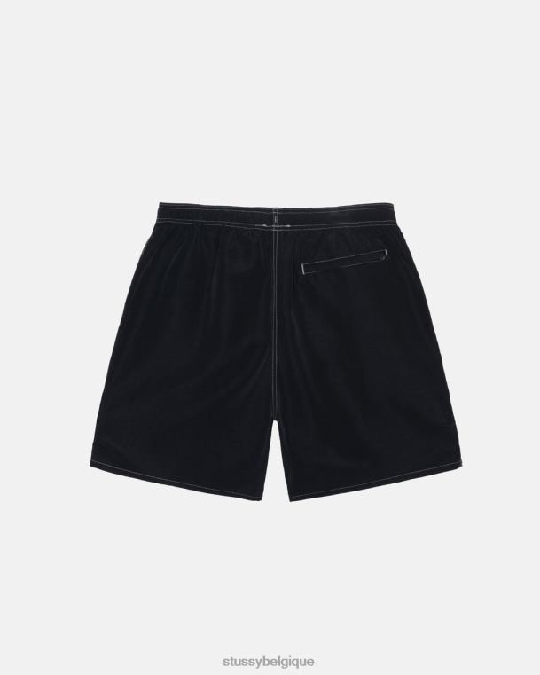 shorts short de bain patch surfman unisexe noir STUSSY V46H96