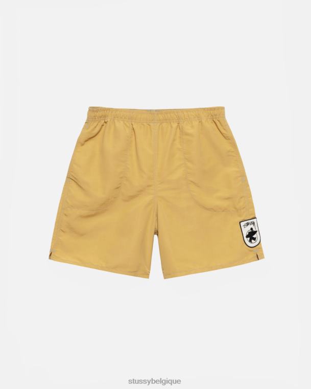 shorts short de bain patch surfman unisexe soufre STUSSY V46H100