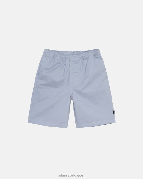 shorts short de plage brossé unisexe bleu poussiéreux STUSSY V46H278