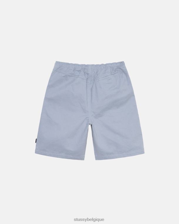 shorts short de plage brossé unisexe bleu poussiéreux STUSSY V46H278