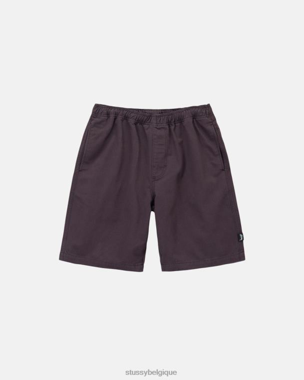 shorts short de plage brossé unisexe vin STUSSY V46H282