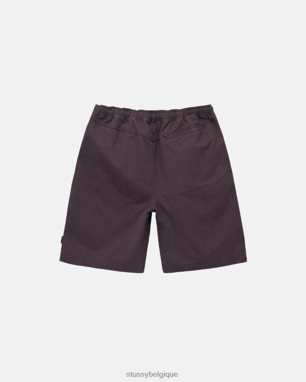 shorts short de plage brossé unisexe vin STUSSY V46H282