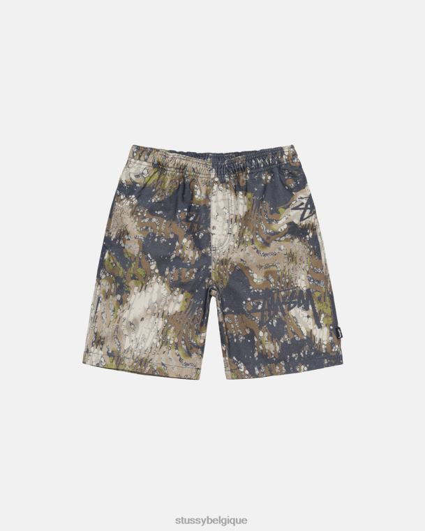 shorts short de plage camo voile unisexe terranea STUSSY V46H276