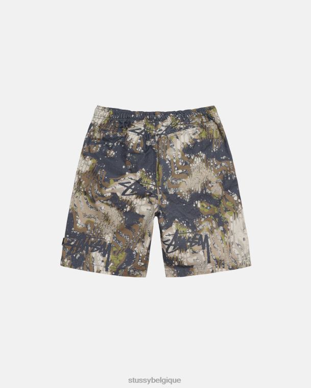 shorts short de plage camo voile unisexe terranea STUSSY V46H276