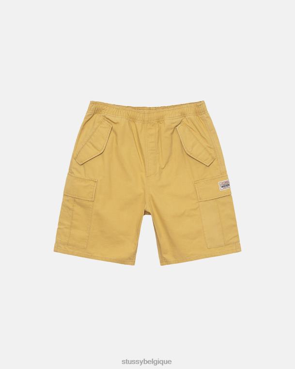 shorts short de plage cargo indéchirable unisexe soufre STUSSY V46H274
