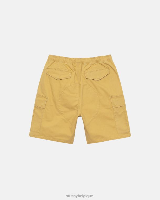 shorts short de plage cargo indéchirable unisexe soufre STUSSY V46H274