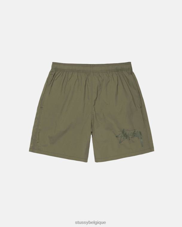 shorts short en nylon gros stock unisexe olive STUSSY V46H292