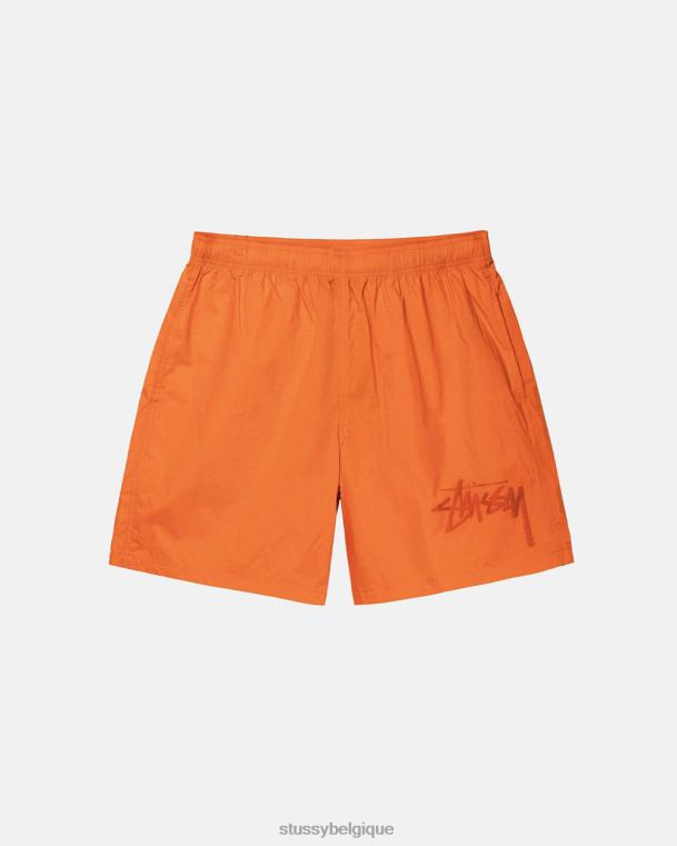 shorts short en nylon gros stock unisexe orange STUSSY V46H290