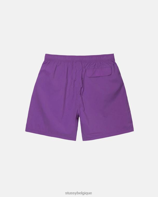 shorts short en nylon gros stock unisexe violet STUSSY V46H289