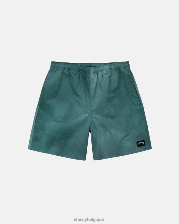 shorts short en nylon à teinture ondulée unisexe atlantique STUSSY V46H296