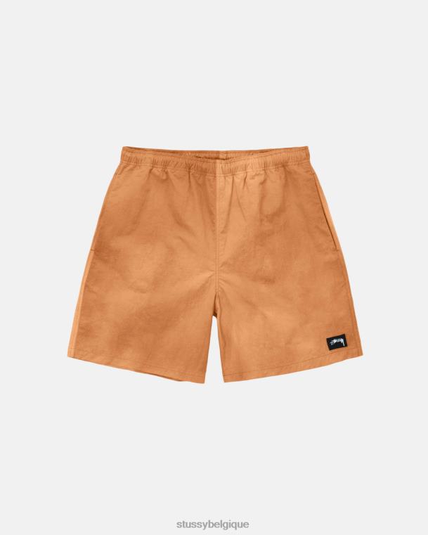 shorts short en nylon à teinture ondulée unisexe orange STUSSY V46H300
