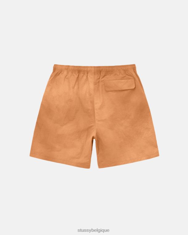 shorts short en nylon à teinture ondulée unisexe orange STUSSY V46H300