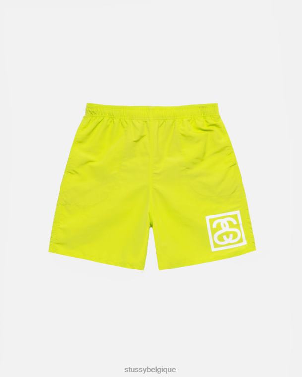 shorts ss - lien à court d'eau unisexe chaux STUSSY V46H125