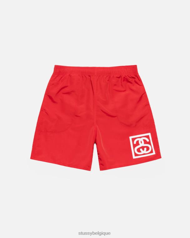 shorts ss - lien à court d'eau unisexe rouge STUSSY V46H124