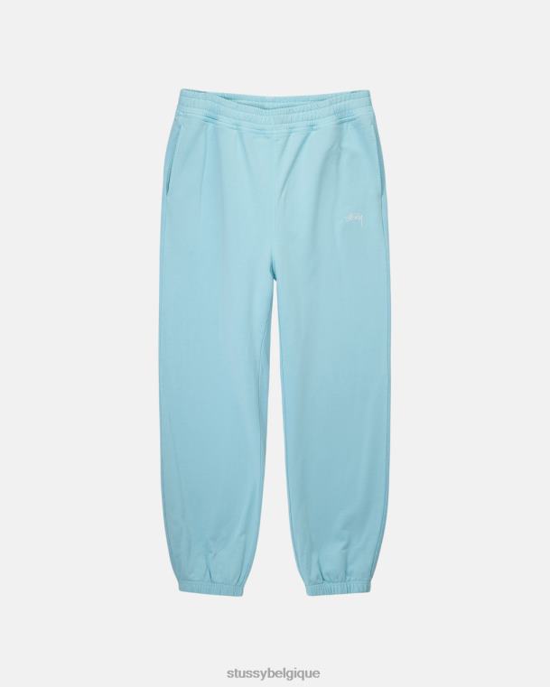 sueurs pantalon de jogging à logo surteint unisexe bleu STUSSY V46H149