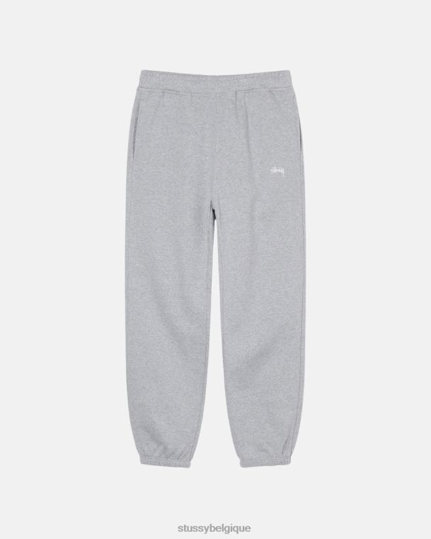 sueurs pantalon de survêtement à logo unisexe gris chiné STUSSY V46H141