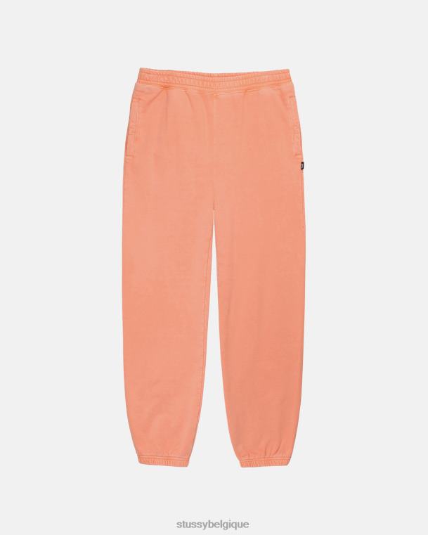 sueurs pantalon en molleton à teinture pigmentée unisexe corail STUSSY V46H234