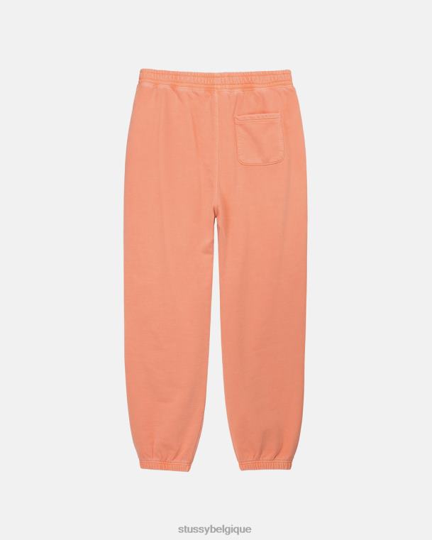 sueurs pantalon en molleton à teinture pigmentée unisexe corail STUSSY V46H234