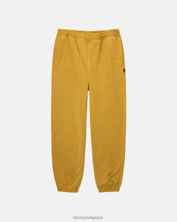 sueurs pantalon en molleton à teinture pigmentée unisexe or STUSSY V46H227