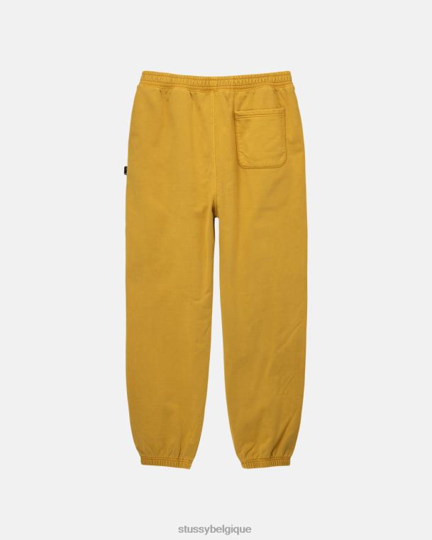 sueurs pantalon en molleton à teinture pigmentée unisexe or STUSSY V46H227