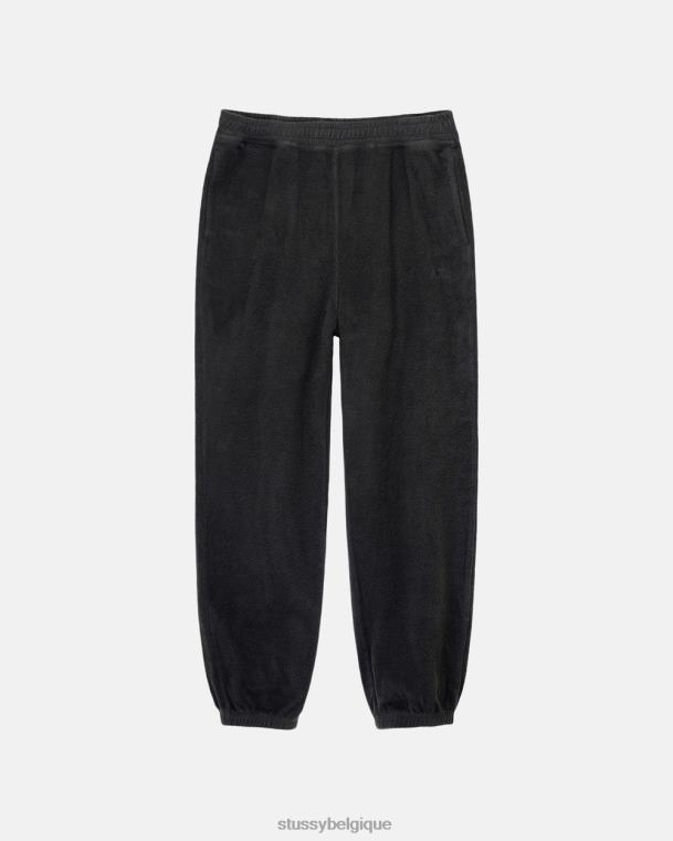 sueurs pantalon polaire à l'envers unisexe noir STUSSY V46H238