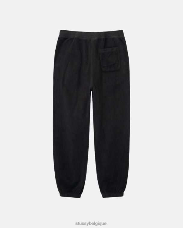sueurs pantalon polaire à l'envers unisexe noir STUSSY V46H238