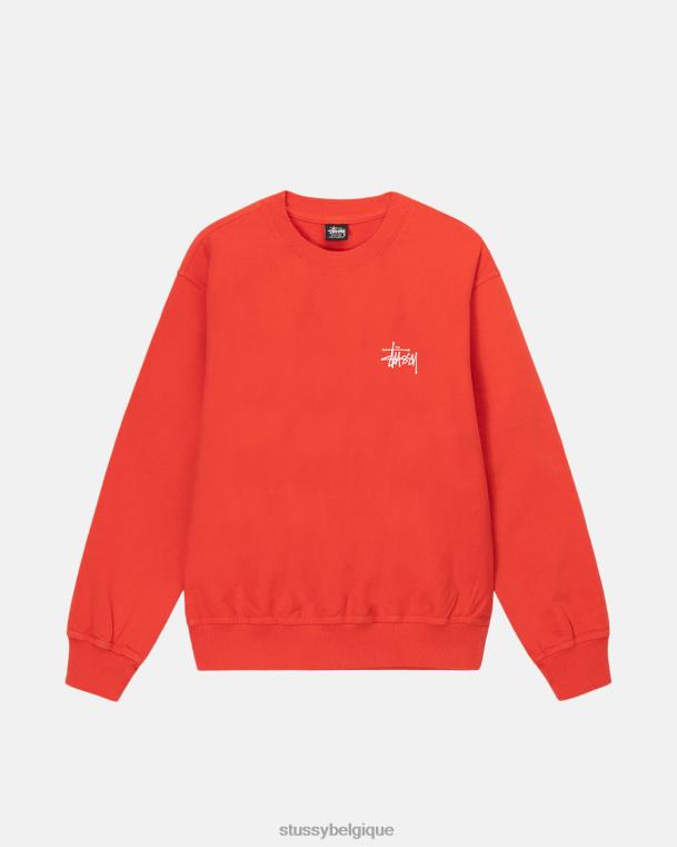 sueurs équipage de base teint au pigment unisexe tomate STUSSY V46H187