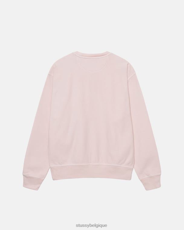sueurs équipage de logo stock surteint unisexe lt. rose STUSSY V46H128