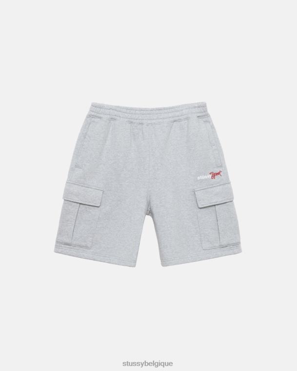sueurs short cargo polaire sport unisexe gris chiné STUSSY V46H164