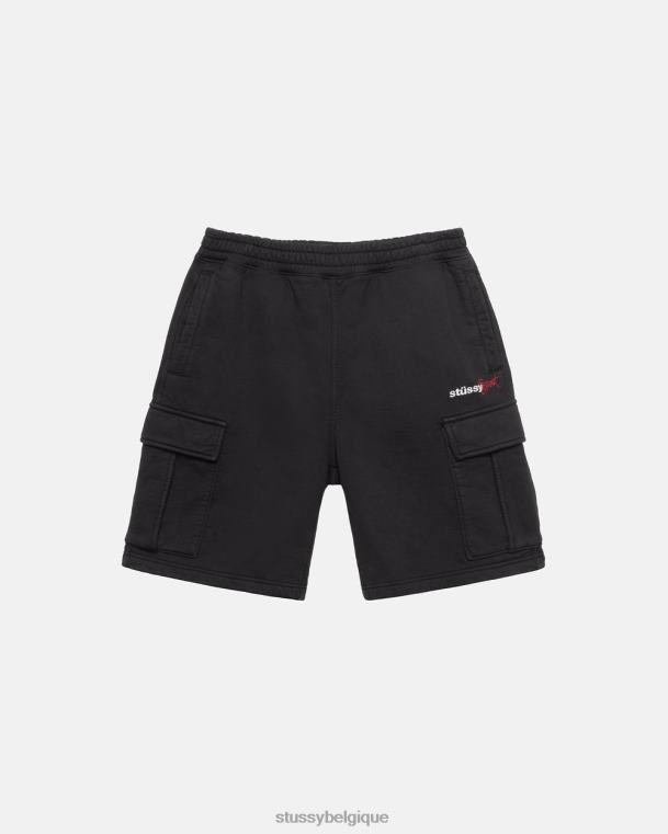 sueurs short cargo polaire sport unisexe noir STUSSY V46H163