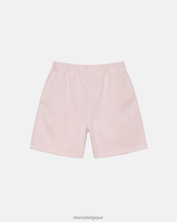 sueurs short en molleton à logo surteint unisexe lt. rose STUSSY V46H129