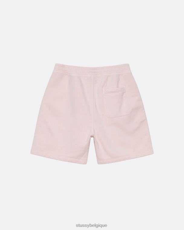 sueurs short en molleton à logo surteint unisexe lt. rose STUSSY V46H129