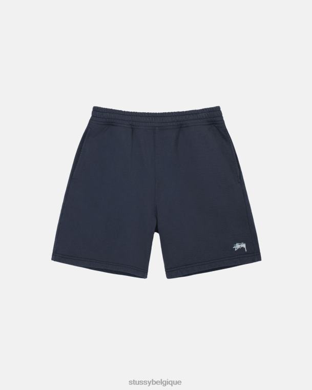 sueurs short en molleton à logo surteint unisexe marine STUSSY V46H145