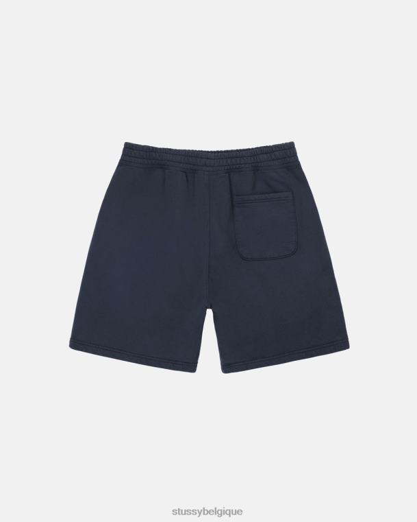 sueurs short en molleton à logo surteint unisexe marine STUSSY V46H145