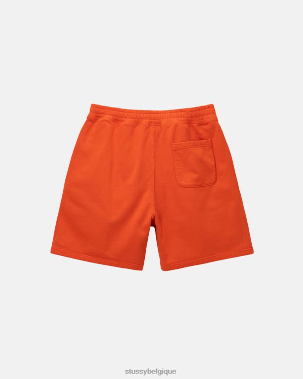 sueurs short en molleton à logo surteint unisexe orange STUSSY V46H154