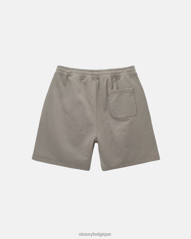 sueurs short en molleton à logo surteint unisexe sable STUSSY V46H156