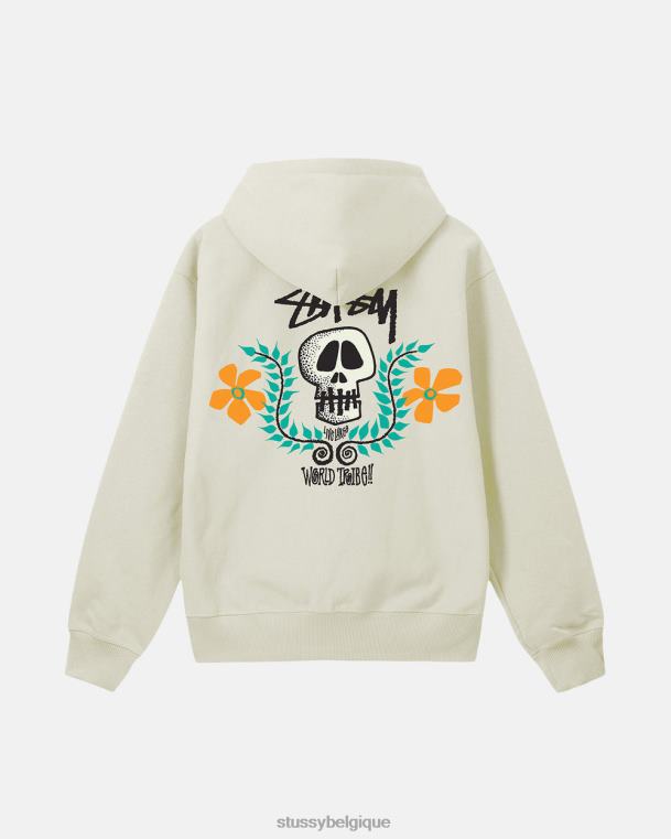 sueurs sweat à capuche avec écusson tête de mort unisexe calcul STUSSY V46H178