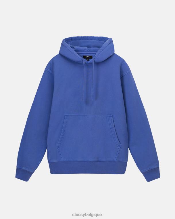 sueurs sweat à capuche en polaire à teinture pigmentaire unisexe outremer STUSSY V46H231