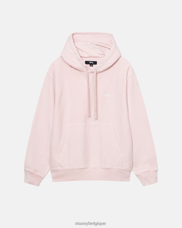 sueurs sweat à capuche à logo surteint unisexe lt. rose STUSSY V46H126