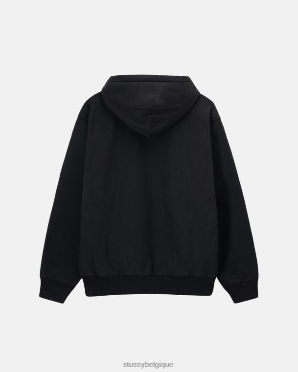 sueurs sweat à capuche à logo surteint unisexe noir STUSSY V46H133