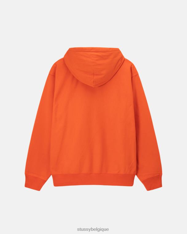 sueurs sweat à capuche à logo surteint unisexe orange STUSSY V46H151