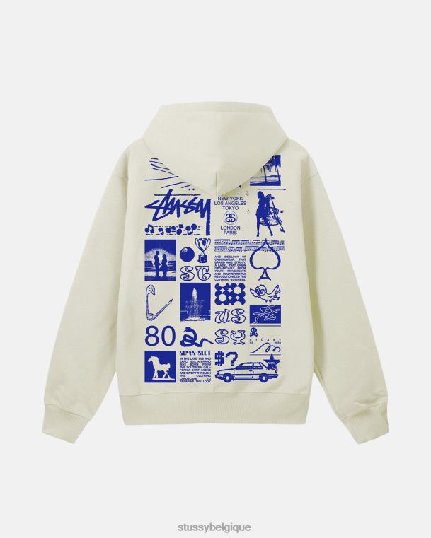 sueurs sweat zippé sara unisexe calcul STUSSY V46H167