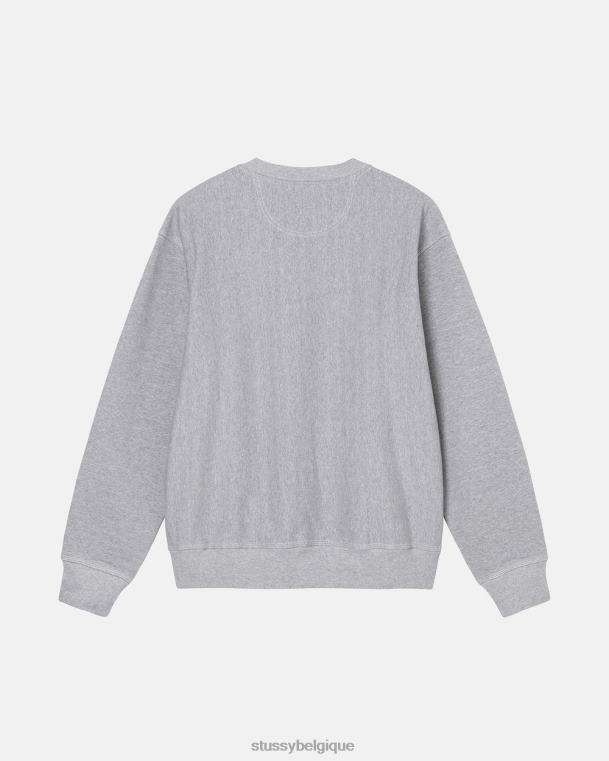 sueurs étiquette à coutures contrastées unisexe gris chiné STUSSY V46H215