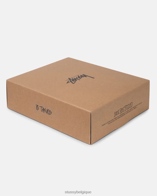 tees débardeur côtelé - pack de 3 unisexe noir STUSSY V46H92