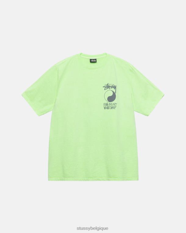 tees notre t-shirt teint par pigments à cadre hérité unisexe paradis STUSSY V46H26