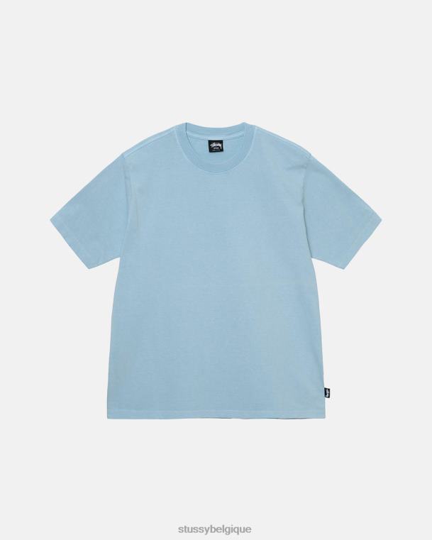 tees équipage teint en pigment épais unisexe lt. bleu STUSSY V46H70