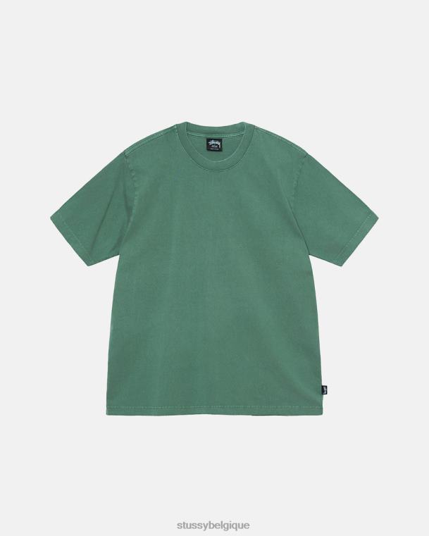 tees équipage teint en pigment épais unisexe pin STUSSY V46H71