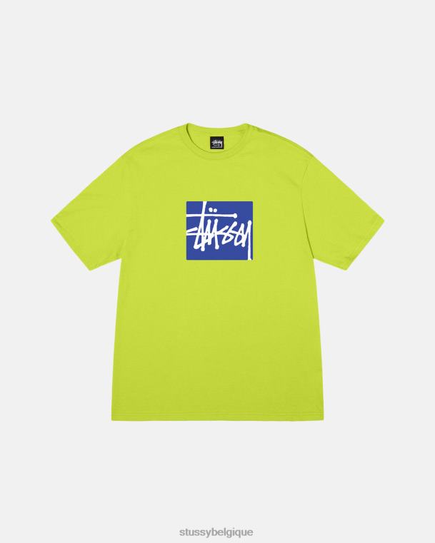 tees té de boîte de stock unisexe citron vert STUSSY V46H11