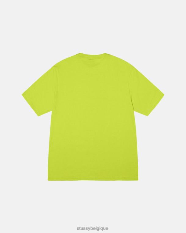 tees té de boîte de stock unisexe citron vert STUSSY V46H11