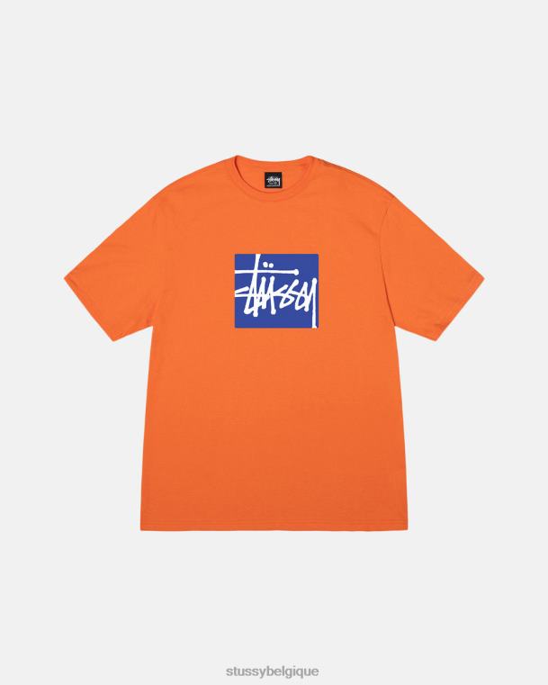 tees té de boîte de stock unisexe corail STUSSY V46H12